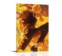 HQYXMSLL One Piece Sanji's Sky - Burning Kick Decorative Modern Mural - Wall Art Hanging Poster 24x36inch(60x90cm)