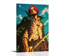HQYXMSLL One Piece Shanks' Dominant Posture Decorative Modern Mural - Wall Art Hanging Poster 08x12inch(20x30cm)