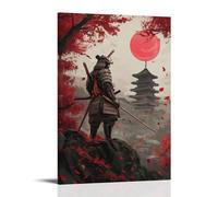 HQYXMSLL Samurai- Eternal Guardian at The Floating Worlds Edge Decorative Modern Mural - Wall Art Hanging Poster 16x24inch(40x60cm)