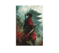 HQYXMSLL Samurai- Storm of A Thousand Katana Decorative Modern Mural - Wall Art Hanging Poster 16x24inch(40x60cm)