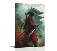 HQYXMSLL Samurai- Storm of A Thousand Katana Decorative Modern Mural - Wall Art Hanging Poster 24x36inch(60x90cm)
