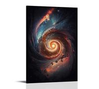HQYXMSLL Starry Sky And Nebula with Small Stars Photograph Print Decorative Modern Mural - Wall Art Hanging Poster 08x12inch(20x30cm)