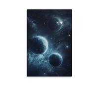 HQYXMSLL Stellar Odyssey- A Journey Through Binary Star Systems Decorative Modern Mural - Wall Art Hanging Poster 08x12inch(20x30cm)