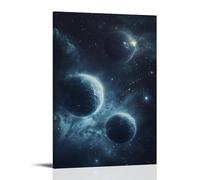 HQYXMSLL Stellar Odyssey- A Journey Through Binary Star Systems Decorative Modern Mural - Wall Art Hanging Poster 16x24inch(40x60cm)