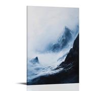 HQYXMSLL Wind Whispering at Mountain Edge Decorative Modern Mural - Wall Art Hanging Poster 24x36inch(60x90cm)
