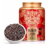 HQZMCTE Chinese Famous of Rose Aroma Liubao Dark Tea-Floral and Tea Charm, Rich Aged Fragrance (125g*1)