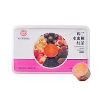 HQZMCTE Delicious Peach Oolong Tea Combination Chinese Herbal Tea,Health Tea 360g (12g*30 Cans/box) Flavored Black Tea