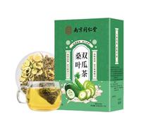 HQZMCTE Natural Herbal Tea Mulberry Leaf Double Melon Tea 3 Kinds of Selected Ingredients Triangular Bag Tea Bags 150g/5.29oz