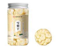 HQZMCTE Premium Naturally Air-dried Snow Pear Slices Herbal Tea - No Added Sugar, 50g/1.76oz, Natural Sweetness
