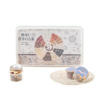 HQZMCTE Premium Sour Date Lily Tea etc. Combination Herbal Tea 15 Cans/box Sleeping Tea Wellness 270g (9.52oz)