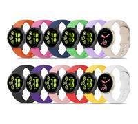 HQzon 12 Pack Soft Silicone Bands Compatible with Garmin Vivoactive 6/5/3 trainer/Venu Sq 2/Forerunner 55/165/245/645, No Gap Sport Breathable Replacement Strap for Women Men