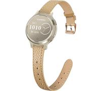 HQzon 14mm Slim Leather Band Compatible with Garmin Garmin Lily 2/Lily 2 Classic/Active, Quick Release Thin Narrow Soft Strap for Women Men