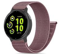 HQzon 20mm Nylon Hook and Loop Band Compatible with Garmin Vivoactive 5/ Vivoactive 6/ Vivoactive 3, Soft Breathable Sport Strap for Forerunner 645/55/165/165 Music/158/245/245M Music Women Men
