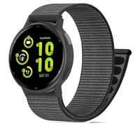 HQzon 20mm Nylon Hook and Loop Band Compatible with Garmin Vivoactive 5/ Vivoactive 6/ Vivoactive 3, Soft Breathable Sport Strap for Forerunner 645/55/165/165 Music/158/245/245M Music Women Men