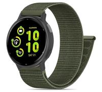 HQzon 20mm Nylon Hook and Loop Band Compatible with Garmin Vivoactive 5/ Vivoactive 6/ Vivoactive 3, Soft Breathable Sport Strap for Forerunner 645/55/165/165 Music/158/245/245M Music Women Men