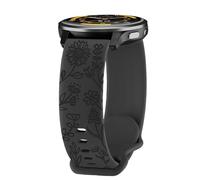 HQzon 22mm Watch Band Compatible with Garmin Vivoactive 4/Venu 3/Venu 2, Sunflower Print Watch Band Compatible with Forerunner 265/965/255/955/745 for Women