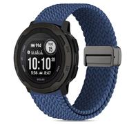 HQzon Nylon Elastic Woven Band Compatible with Garmin Instinct 3 45mm/Instinct/2 Solar, 22mm Breathable Soft Strap Compatible with Garmin Instinct Tactical/Tide/Esports/Solar