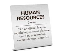 HR Gifts for Women Men Home Office Desk Sign Gifts for Coworkers Human Resources Gifts for Colleagues HR Appreciation Gift Plaque Sign Desk Decor for Hr Christmas Birthday Gifts for Human Resources