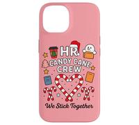 HR Human Resources Candy Cane Crew We Stick Together Xmas Case for iPhone 14