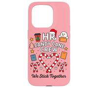 HR Human Resources Candy Cane Crew We Stick Together Xmas Case for iPhone 15 Pro