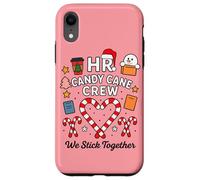 HR Human Resources Candy Cane Crew We Stick Together Xmas Case for iPhone XR