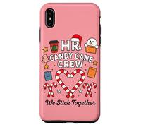 HR Human Resources Candy Cane Crew We Stick Together Xmas Case for iPhone XS Max