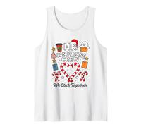 HR Human Resources Candy Cane Crew We Stick Together Xmas Tank Top