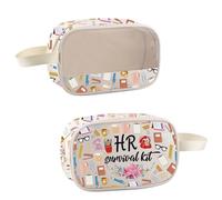 HR Makeup Bag Human Resources Gift Office Gift HR Survival kit Cosmetic Bags for HR Manager HR Director Gift Human Department (HR Bag)
