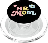 HR Mom Mothers Day Cute Retro Human Resources Office Job PopSockets PopGrip for MagSafe