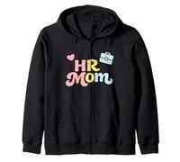 HR Mom Mothers Day Cute Retro Human Resources Office Job Zip Hoodie