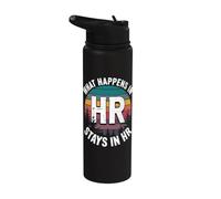 HR Trust Issues Meme Quote Stainless Steel Insulated Water Bottle