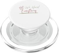 HR We Heard Everything Funny Human Resources Manager PopSockets PopGrip for MagSafe