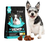 HRAMEX Calming Chews for Dogs(Chicken 60PCS),100% Natural Ingredients Dogs Calming Treats,Helps Dog Anxiety & Stress Relief, Separation and Barking,for All Breeds & Sizes 4.7oz(132g)