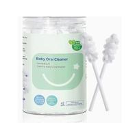 Hranio Baby Toothbrush 6 to 12 Months Infant Toothbrush Newborn Tongue Cleaner Oral Swabs Disposable Mouth Swabs Baby Kids Tongue Cleaner Newborn 42Pcs Oral Care Applicable for 0-36 Months Cotton