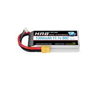 HRB 11.1V 3S 1300mAh 45C LiPo Battery Pack with XT60 Plug for RC Car Evader BX Skylark Mini Shredder 200 Qav 250 Vortex Drone and FPV Racing Quadcopter