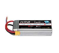 HRB 1800mAh 6S 22.2V 50C LiPo Battery with XT60 Plug Compatible with SAB380 Align 470 ALZRC Devil 380 480 RC Helicopter Airplane Cars Truck Buggy Truggy Multicopter Drones