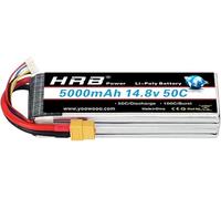 HRB 4S 5000mAh 14.8V 50C-100C RC Lipo Battery with XT60 Plug for Traxxas X-Maxx Monster Truck X-MAXX 8S