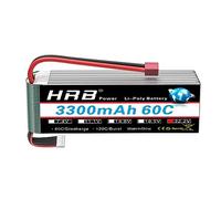 HRB 6S 22.2V 3300mAh 60C Lipo Battery with Deans T Plug for RC Quadcopter 500-size Helicopter Car Truck Boat Hobby