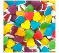 Hrb Variety Fruit-Flavoured Limited Edition Jelly Sweets - Twin Snakes, Sour Sparks & Heart Throbs Mix (250g, Heart Throbs Sweets)