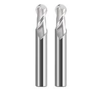 HRC50 Ball nose end mill Cutting Aluminium wood Copper 2 flutes end milling cutter for metal face and slot machining end mills(R5X10DX100L)