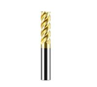 HRC55 Carbide End Mill 1 2 4 5 6 8 10 12 4Flutes Milling Cutter Tungsten Cutting Tool CNC Metal Steel Key Face Square Router Bit(4F Flat end,D6X15XD6X50L)