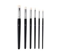 HRCOYES Miniature Painting Drybrush Set, 6PCS Dry Brush for Miniature Citadel Model Paint, Premium Goat Hairs Domed Paint Brushes Set for DND Miniatures Hobbyists and Enthusiasts