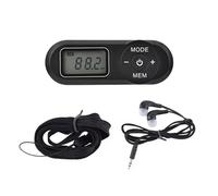 HRD-727 Pocket Personal Radios LCD Display Hi-Fi Stereo Sound Support Manual/Auto Tuning & Shutdown Memory for Sports