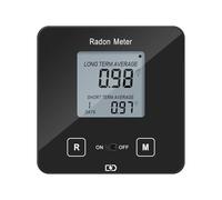HRDM-03B Home Radon Detector, Portable Radon Meter, Elifecity Long and Short Term Home Radon Monitor, Battery-Powered, Easy-to-Use, Ensure Your Home's Safety, Black