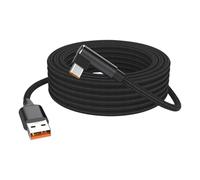 Hredwep Right Angled Type C Data Sync Cable 6mAh Fast Charging Wire Reinforced Nylon Cover for Smartphones Pad 3 Size Type C Charging Cord