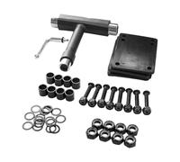Hredwep Skateboard Tool with T Handle Hexes and Crosses | 29Mm Bolt Black Sleeves and Nut for Longboards Scooter Rollers Skates with Construction