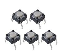 Hredyqw 5 Pcs Mouse Button for M185 M215 G300 G402 G602 M570 3 Million Life 4 Pin Black Dot