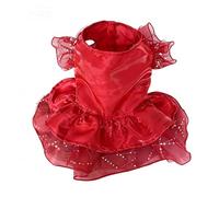 Hredyqw Dog Uniform Dress Skirt Spring Princess Soft, Red L | Small Large Dogs, Spring Princess Pullover Apparel, Indoor Outdoor Use, Walking Camping Skirt, Photo Props