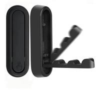 HREDZEO Heavy Duty Folding Coat Hooks for Wall,2 Pcs Matte Black Aluminium Alloy Foldable Hanger Hooks, Max 18kg/40lbs Load, Space-Saving Wall Mounted Hooks for Hanging Coats Towels Hats Bags Keys