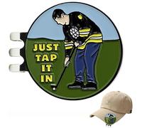 HREDZEO Magnetic Golf Ball Marker Hat Clip,Golf Hat Clip Marker with Magnetic Ball Golf Markers Ball Marker for Men Women Golfers Sports Golf Accessories Silver